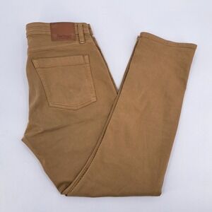 Revtown Decade Denim Sharp Fit Men's 34x32 Jeans Tan Chinos Pants Stretch